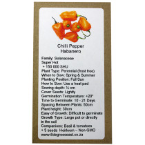 6 Degrees East Heirloom Veg Seeds - Chilli - Habanero