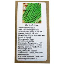 6 degrees east Herloom Herb Seeds - Garlic Chives - Allium schenprasum