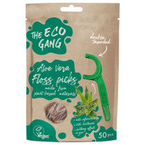 The Eco Gang Plant-Based Floss Picks - Aloe Vera Infused