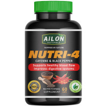 Ailon Naturals Nutri 4 - Cayenne & Black Pepper capsules 