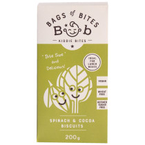 Bags Of Bites Kiddies Spinach & Cocoa Biscuits