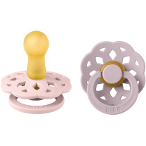 BIBS Pacifier Boheme Latex -  Blossom/Dusky Lilac Size 1