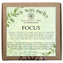 Bliss Holistic Living Soy Wax Melts - Focus