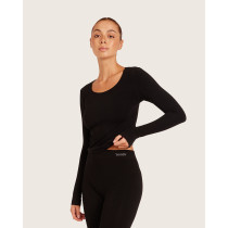 Boody Long Sleeve Top Black