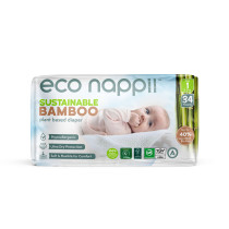 Eco Nappii Organic Nappies 1 (2-5kg) - Single Sprout
