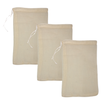 Crafty Cultures Muslin bags (Small, For Tea, 10 x 15cm, Pack of 3)
