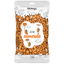 Oh Mega Raw Almonds - 1kg
