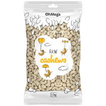 Oh Mega Raw Cashews - 1kg