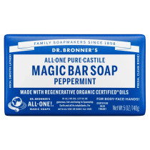 Dr. Bronner's Pure Castile Soap Bar - Peppermint