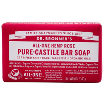 Dr. Bronner's Pure Castile Soap Bar - Rose