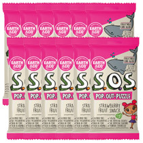 Earth & Co S.O.S. Pop-Out-Puzzle Fruit Snack - Strawberry x 12