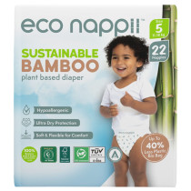 Eco Nappii Bamboo Nappies 5 (11-18KG) / Single Sprout