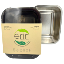 Erin Stainless Steel Food Container - 1200ml Rectangle