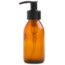 Essentially Natural Amber Glass Bottle with Pump Dispenser