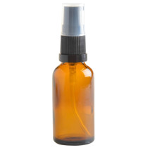Essentially Natural Amber Glass Bottle with Serum Pump