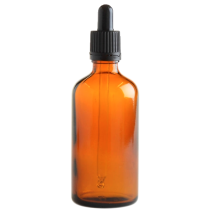 Essentially Natural Amber Glass Bottle with Pipette 100ml