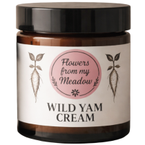 Flowers From My Meadow Wild Yam Cream Glass Jar - 100ml