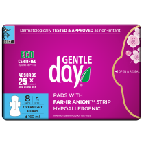 Gentle Day Overnight Pads - Organic & Hypoallergenic