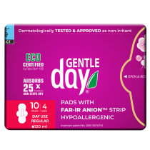 Gentle Day Regular Pads - Organic & Hypoallergenic