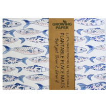 Growing Paper Fish & Shell Place Mats