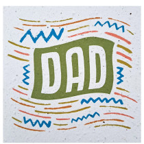 Growing Paper Greeting Card Dad
