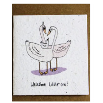 Growing Paper Welcome Little One Mini Card