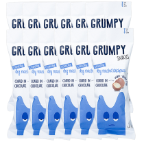 Grumpy Snacks Dry Roasted Chickpeas -  Chocolate x 12