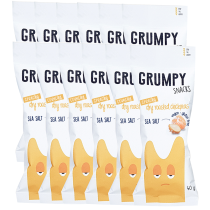 Grumpy Snacks Dry Roasted Chickpeas - Sea Salt x 12