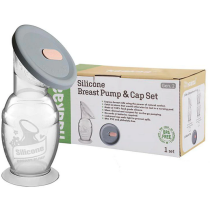 Haakaa Gen.2 Silicone Breast Pump 100ml with Suction Base  &Cap Set