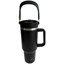 Home Classix “The Boss” Double Wall Travel Mug - Black