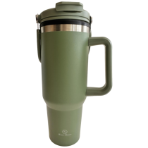 Home Classix “The Boss” Double Wall Travel Mug - Green