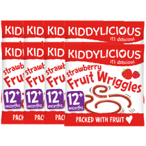 Kiddylicious Wriggles - Strawberry x 8