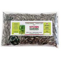 Kitchen Garden Black Striped Unhulled Sunflower Seeds Sprouting Seeds 300g