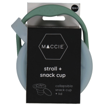 Maccie Collapsible Snack Cup+Lid  - Sage Green