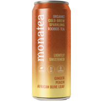 Monatea Ginger, Peach & African Olive Leaf (Lightly Sweetened)