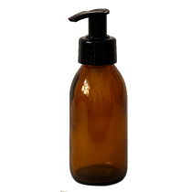 Monstera Amber Bottle with Black Pump - 100ml