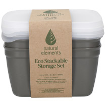 Natural Elements Eco Stackable Storage Set. Medium 900ml
