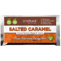 O'Natural Raw Chocolate Superfood Bar - Salted Caramel