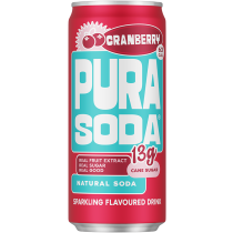 Pura Sparkling Soda - Cranberry