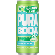 Pura Sparkling Soda - Cucumber & Lime