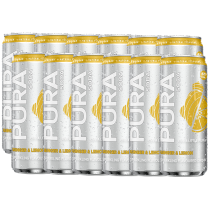 Pura Sparkling Soda - Ginger & Lemon x 12