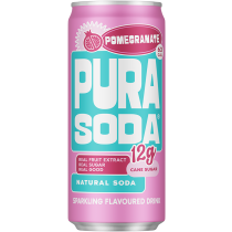 Pura Sparkling Soda - Pomegrante