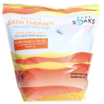 Pure Soaks Bath Therapy Salts - Sore Muscle Relief 3.75kg