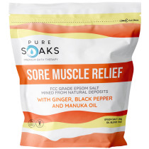 Pure Soaks Bath Therapy Salts - Sore Muscle Relief 2kg