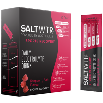 SaltWTR Raspberry Salt - Sugar-free Electrolytes - Sports Recovery Hydration - 20 Pack
