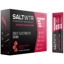 SaltWTR Raspberry Salt - Sugar-free Electrolytes - Sports Recovery Hydration - 40 Pack
