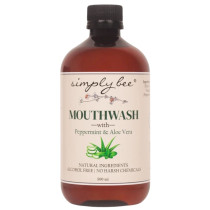Simply Bee Mouthwash with Peppermint & Aloe Vera