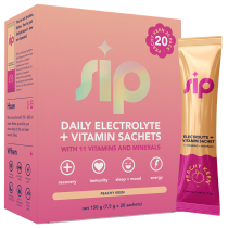 Sip Daily Electrolyte & Vitamin Sachets Peach Keen