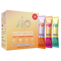 Sip Daily Electrolyte & Vitamin Sachets Variety Edition 1 - Citrus Spark · Orange Bomb · Peachy Keen 