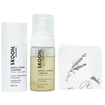 SKOON. Essentials Double Cleanse Duo - Gentle Cream + Foaming Cleanser